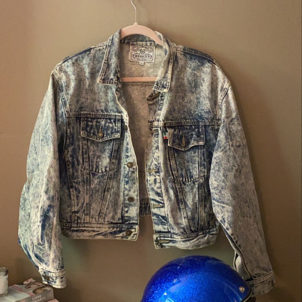 ACID WASHED JACKET STRAIGHT OUT THE 80s